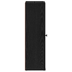 Meuble de salle de bain avec porte-rouleau noir 20,5x22x72 cm 617913617913