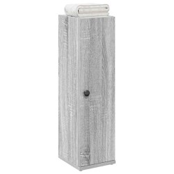 Meuble de salle de bain avec porte-rouleau sonoma gris 617914617914
