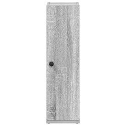 Meuble de salle de bain avec porte-rouleau sonoma gris 617914617914