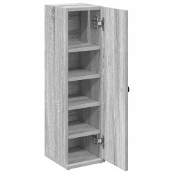 Meuble de salle de bain avec porte-rouleau sonoma gris 617914617914