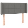 Tête de lit à LED Gris foncé 103x16x78/88 cm Tissu 617918617918