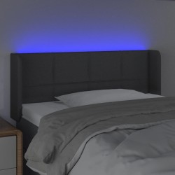 Tête de lit à LED Gris foncé 103x16x78/88 cm Tissu 617918617918