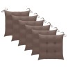 Chaises de jardin et coussins lot de 8 Bois acacia solide Gris 617919617919