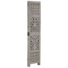 Cloison de séparation 3 panneaux Gris 120x165 cm Bois manguier 617927617927