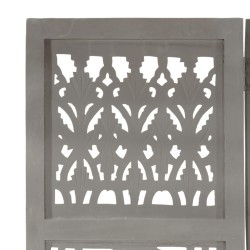 Cloison de séparation 3 panneaux Gris 120x165 cm Bois manguier 617927617927