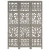 Cloison de séparation 3 panneaux Gris 120x165 cm Bois manguier 617927617927