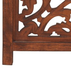 Cloison de séparation 3 panneaux Marron 120x165cm Bois manguier 617928617928