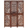 Cloison de séparation 3 panneaux Marron 120x165cm Bois manguier 617928617928