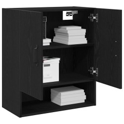 Meuble mural Chêne noir 60 x 30 x 70 cm Bois d'ingénierie 617934617934