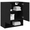 Meuble mural Chêne noir 60 x 30 x 70 cm Bois d'ingénierie 617934617934