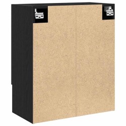 Meuble mural Chêne noir 60 x 30 x 70 cm Bois d'ingénierie 617934617934
