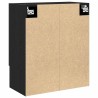 Meuble mural Chêne noir 60 x 30 x 70 cm Bois d'ingénierie 617934617934