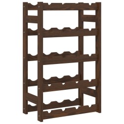 Casier à bouteilles pour 20 bouteilles marron bois pin solide 617945617945