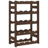 Casier à bouteilles pour 20 bouteilles marron bois pin solide 617945617945