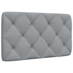 Coussin de tête de lit gris clair 90 cm tissu 617946617946