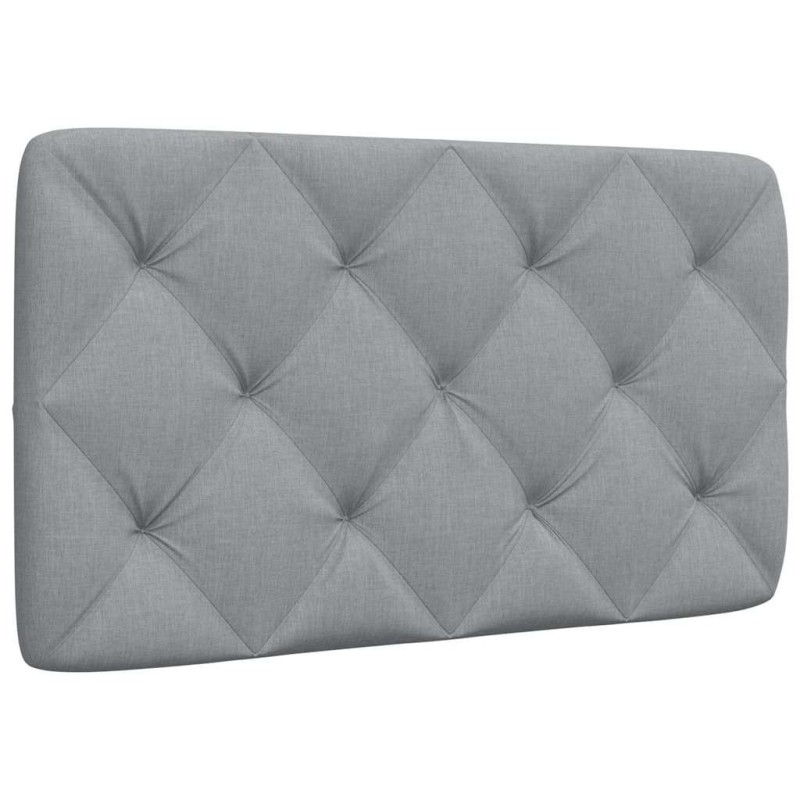 Coussin de tête de lit gris clair 90 cm tissu 617946617946