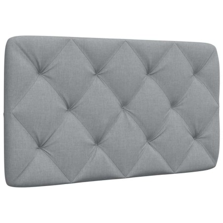 Coussin de tête de lit gris clair 90 cm tissu 617946617946