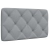 Coussin de tête de lit gris clair 90 cm tissu 617946617946