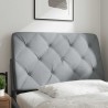 Coussin de tête de lit gris clair 90 cm tissu 617946617946