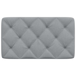 Coussin de tête de lit gris clair 90 cm tissu 617946617946