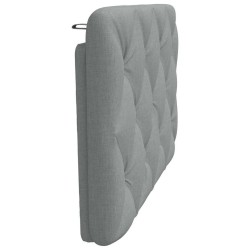 Coussin de tête de lit gris clair 90 cm tissu 617946617946
