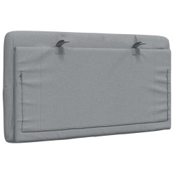 Coussin de tête de lit gris clair 90 cm tissu 617946617946