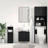 Meuble de Lavabo de Salle de Bain Chêne noir 58 x 33 x 60 cm 617947617947