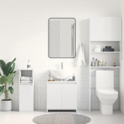 Armoire de salle de bain Blanc 60x33x61 cm Bois d'ingénierie 617954617954
