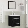 Meuble de Lavabo de Salle de Bain Noir 42 x 39 x 52 cm 617955617955