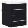 Meuble de Lavabo de Salle de Bain Noir 42 x 39 x 52 cm 617955617955
