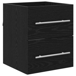 Meuble de Lavabo de Salle de Bain Noir 42 x 39 x 52 cm 617955617955