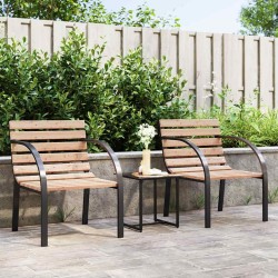 Chaises de jardin lot de 2 Bois 617958617958