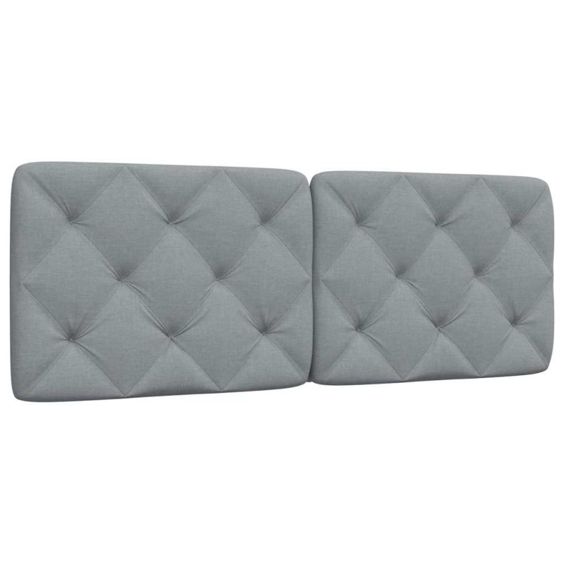 Coussin de tête de lit gris clair 140 cm tissu 617959617959