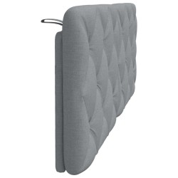 Coussin de tête de lit gris clair 140 cm tissu 617959617959