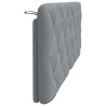 Coussin de tête de lit gris clair 140 cm tissu 617959617959
