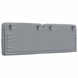 Coussin de tête de lit gris clair 140 cm tissu 617959617959