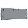 Coussin de tête de lit gris clair 140 cm tissu 617959617959