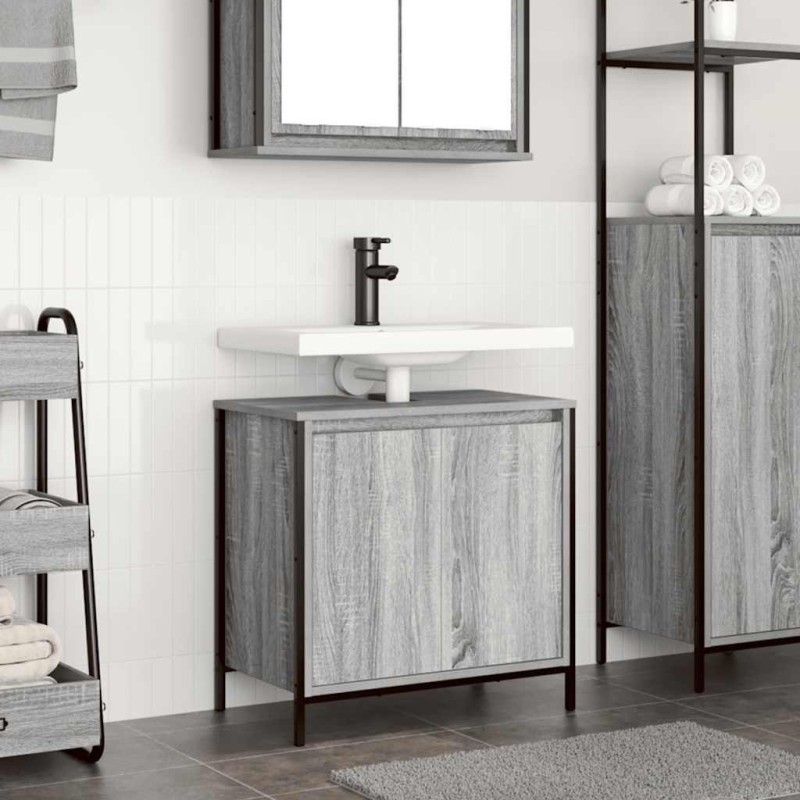 Meuble de salle de bain avec lavabo 60x34,5x60 cm 617960617960