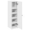 Meuble de salle de bain avec porte-rouleau blanc 20,5x22x72 cm 617961617961