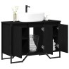 Meuble de Lavabo de Salle de Bain Chêne noir 91 x 35 x 60 cm 617962617962