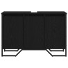 Meuble de Lavabo de Salle de Bain Chêne noir 91 x 35 x 60 cm 617962617962