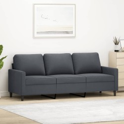 Canapé à 3 places Gris foncé 180 cm Velours 617967617967