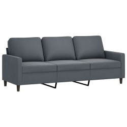 Canapé à 3 places Gris foncé 180 cm Velours 617967617967