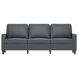 Canapé à 3 places Gris foncé 180 cm Velours 617967617967