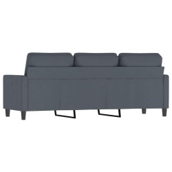 Canapé à 3 places Gris foncé 180 cm Velours 617967617967