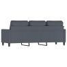 Canapé à 3 places Gris foncé 180 cm Velours 617967617967