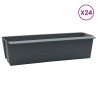Caisses à fleurs pour palettes Euro 24 pcs Gris 617977617977