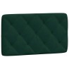 Coussin de tête de lit vert foncé 90 cm velours 617980617980