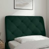 Coussin de tête de lit vert foncé 90 cm velours 617980617980
