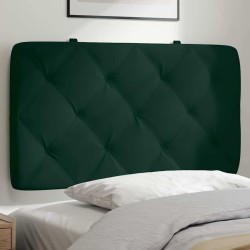 Coussin de tête de lit vert foncé 90 cm velours 617980617980